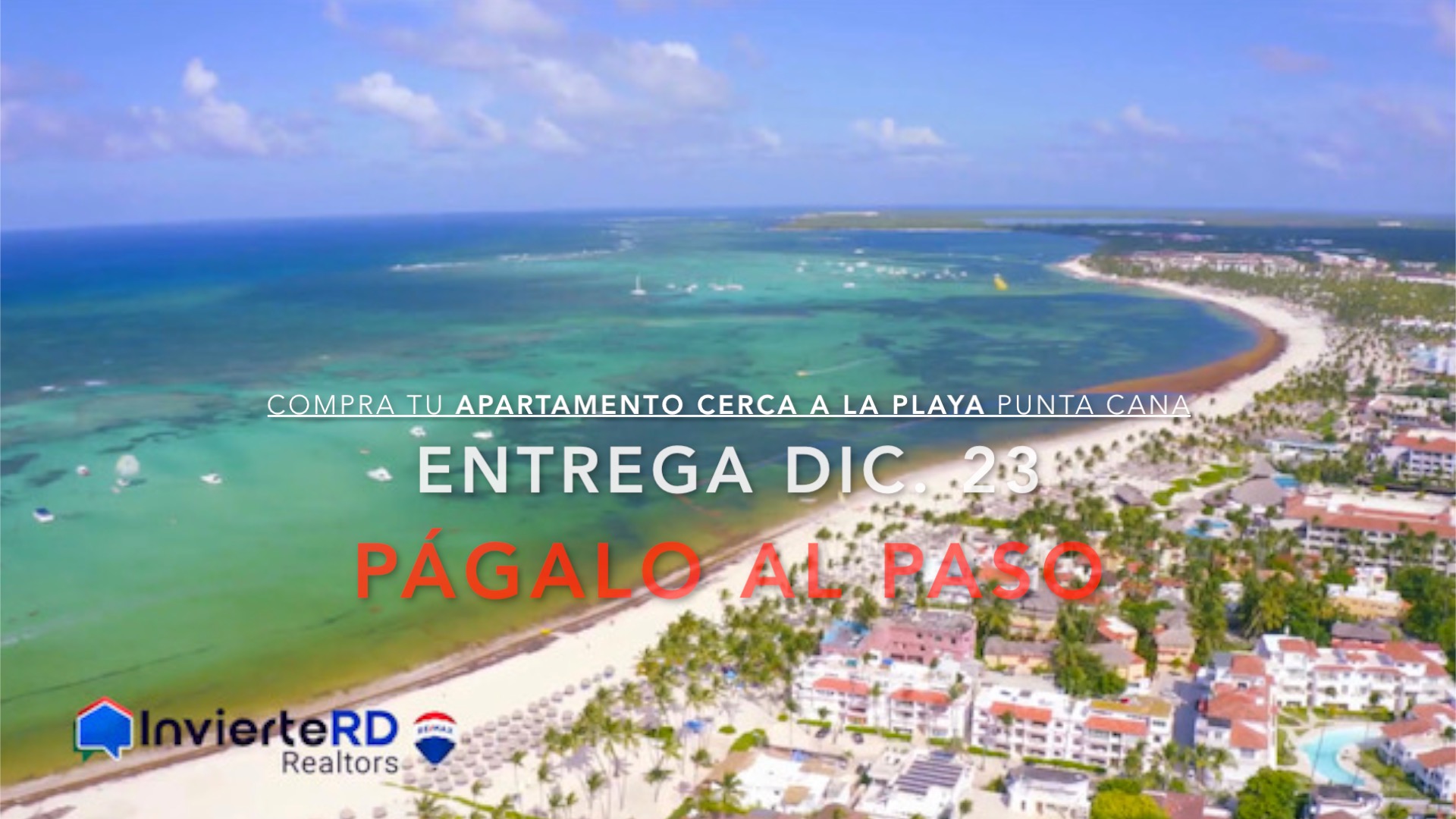 Compra tu Apartamento cerca de la Playa en Punta Cana y Pagalo al paso. InvierteRD Realtors en remax Inmobiliaria en Punta Cana - Regis Jimenez Agente en Punta Cana y Santo Domingo. InvierteRD Realtors en Remax Inmobiliaria